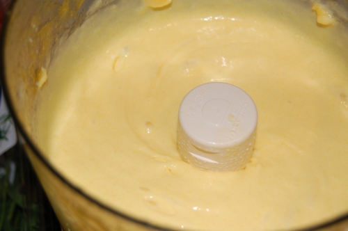 Add cream and blend until somooth, thick and creamy